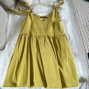 Yellow NastyGal mini dress